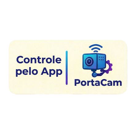 Compatível com PortaCam – Controle pelo App